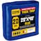 Core Tarps Heavy Duty Tarp, 40 ft L x 0.5 mm H x 20 ft W, 20 Mil, Blue, Polyethylene CT-705-20X40 - alternate 1